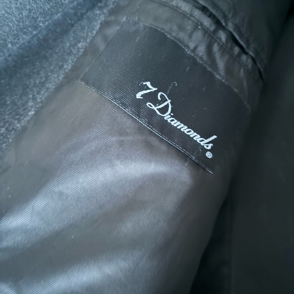 Stylish Gray Pea Coat - Picture 5 of 5